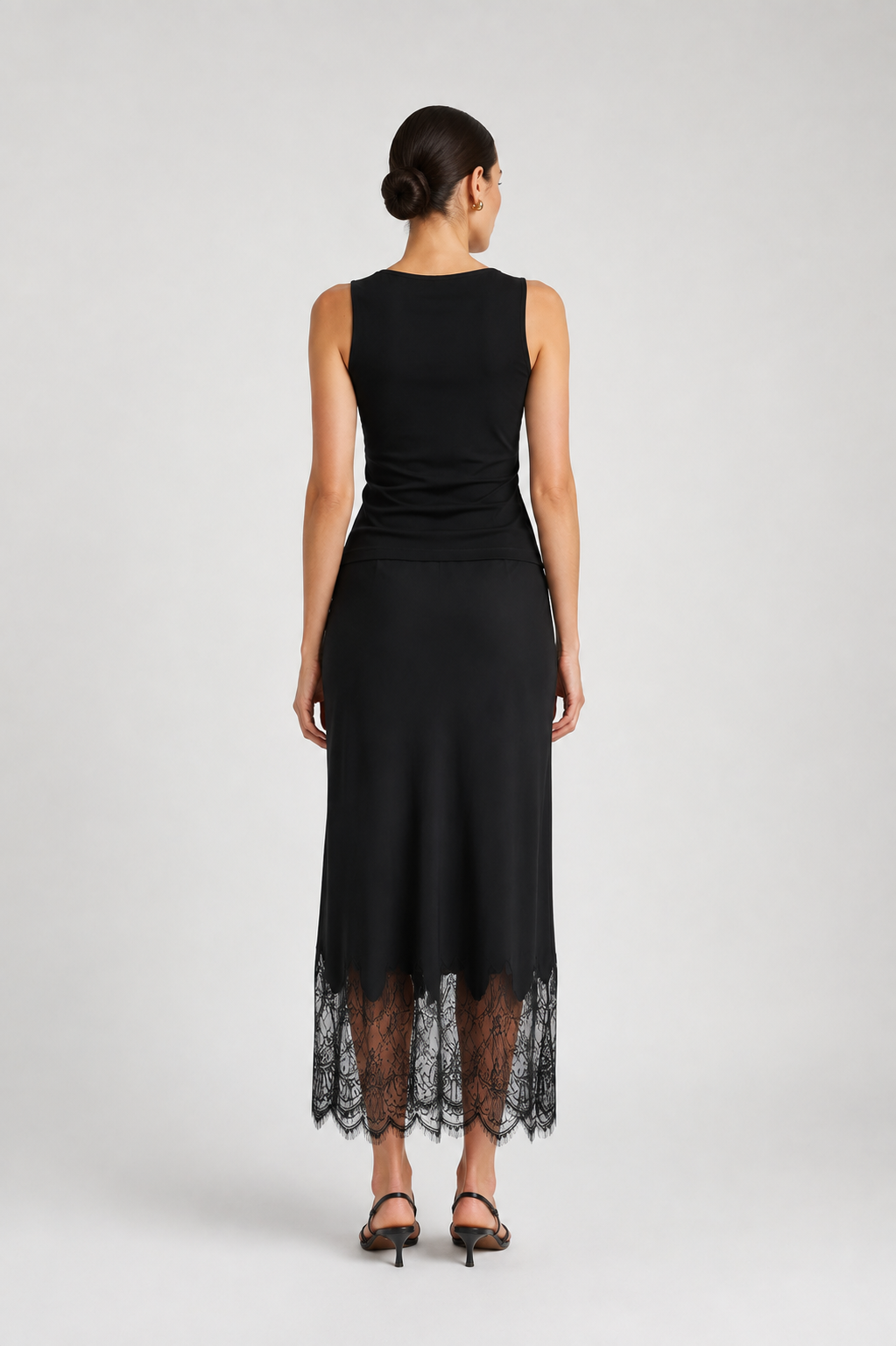 Madison Luella Black lace Skirt