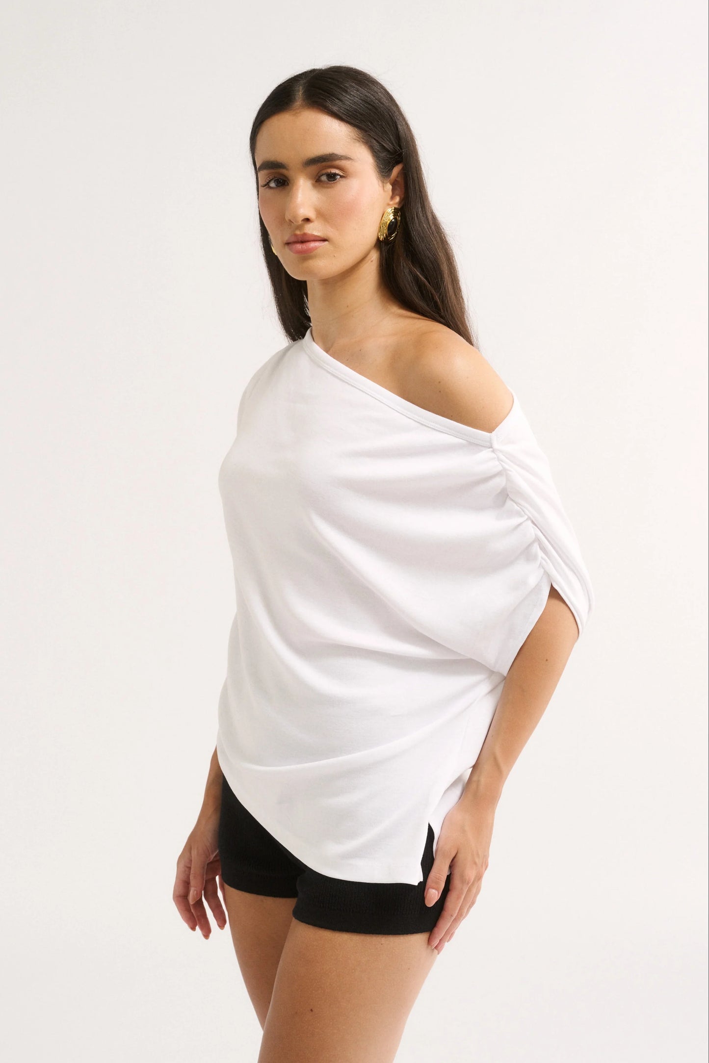 Estelle Off Shoulder T-shirt - White