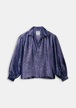 POM Blouse - Violet Festive Blue