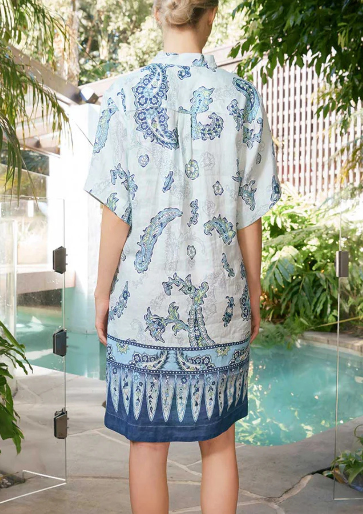 The Dreamer Label - Lucia Woodstock Dress - Ocean