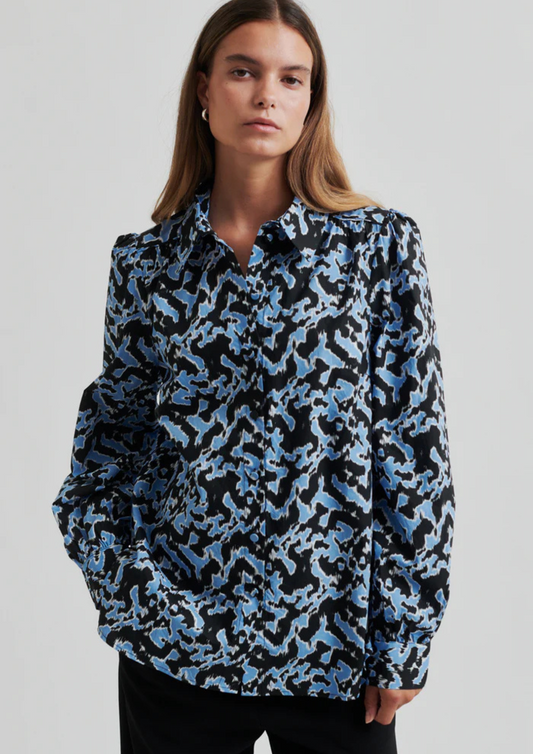 Second Female Klara Printed Shirt - Marina