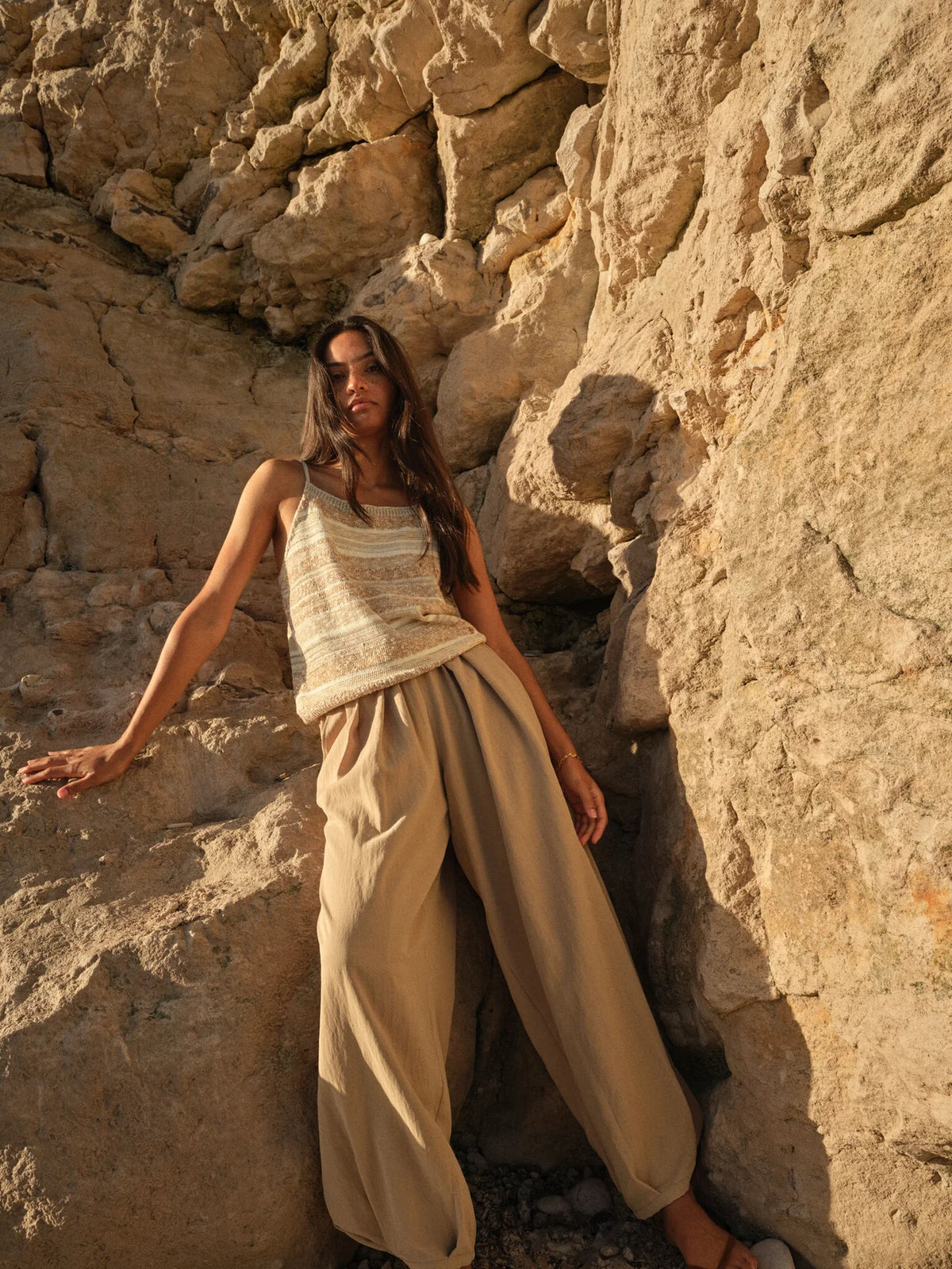 Mos Mosh Nuello Gunilla Pant Sesame