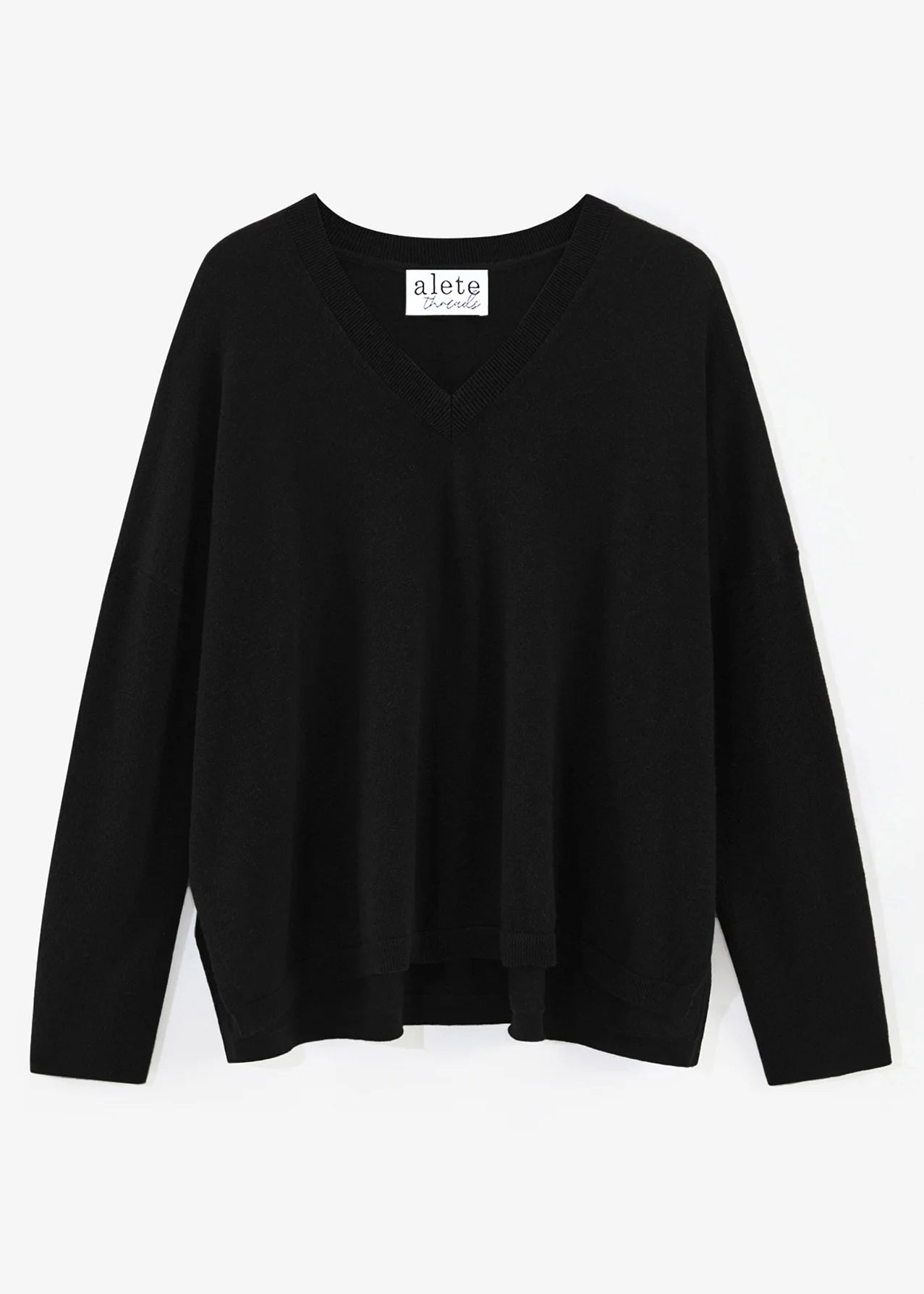 Alete Threads -Always V Neck Crew - Black
