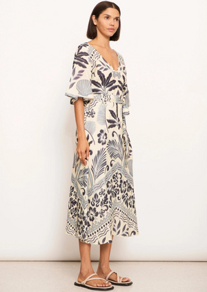 POL - Paradise Palm Print Dress