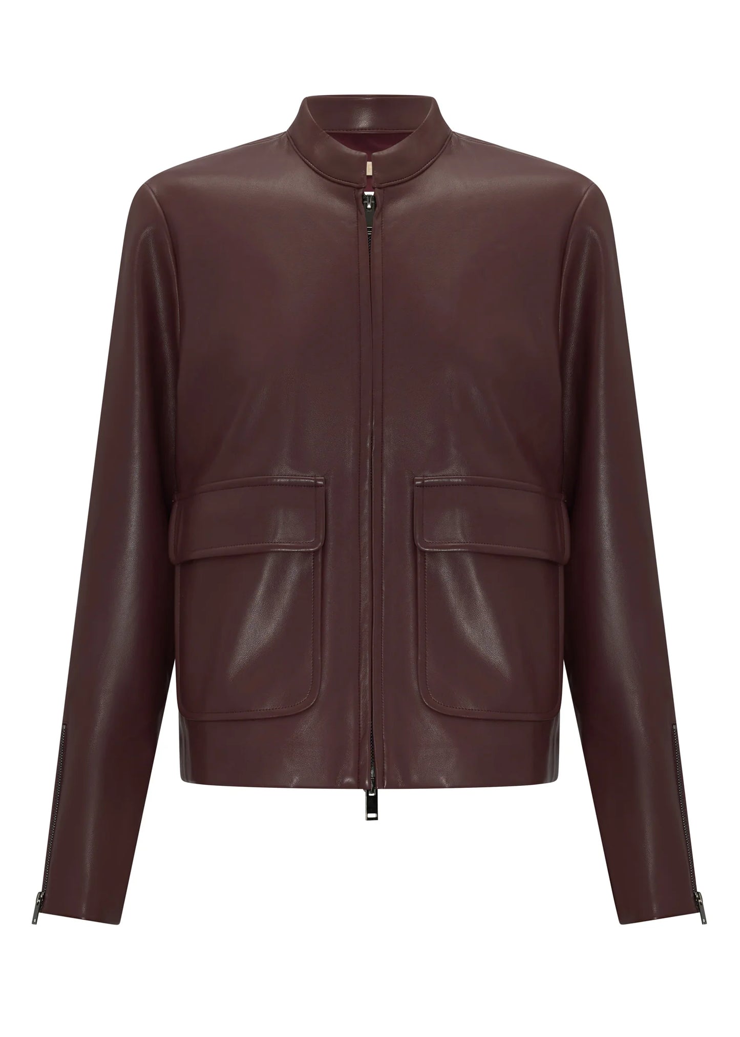 POL - Hugo Crop Jacket - Merlot