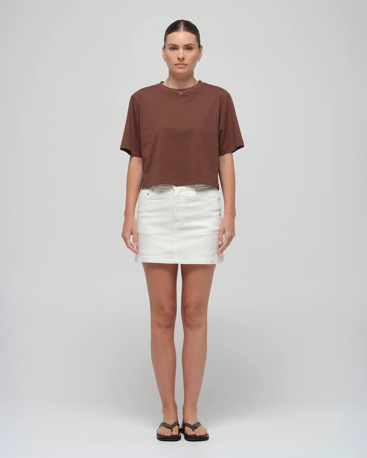 Jacandmooki Kaia T Shirt Chocolate