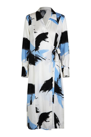 Second Female Graphic Print Wrap Dress - Open Air