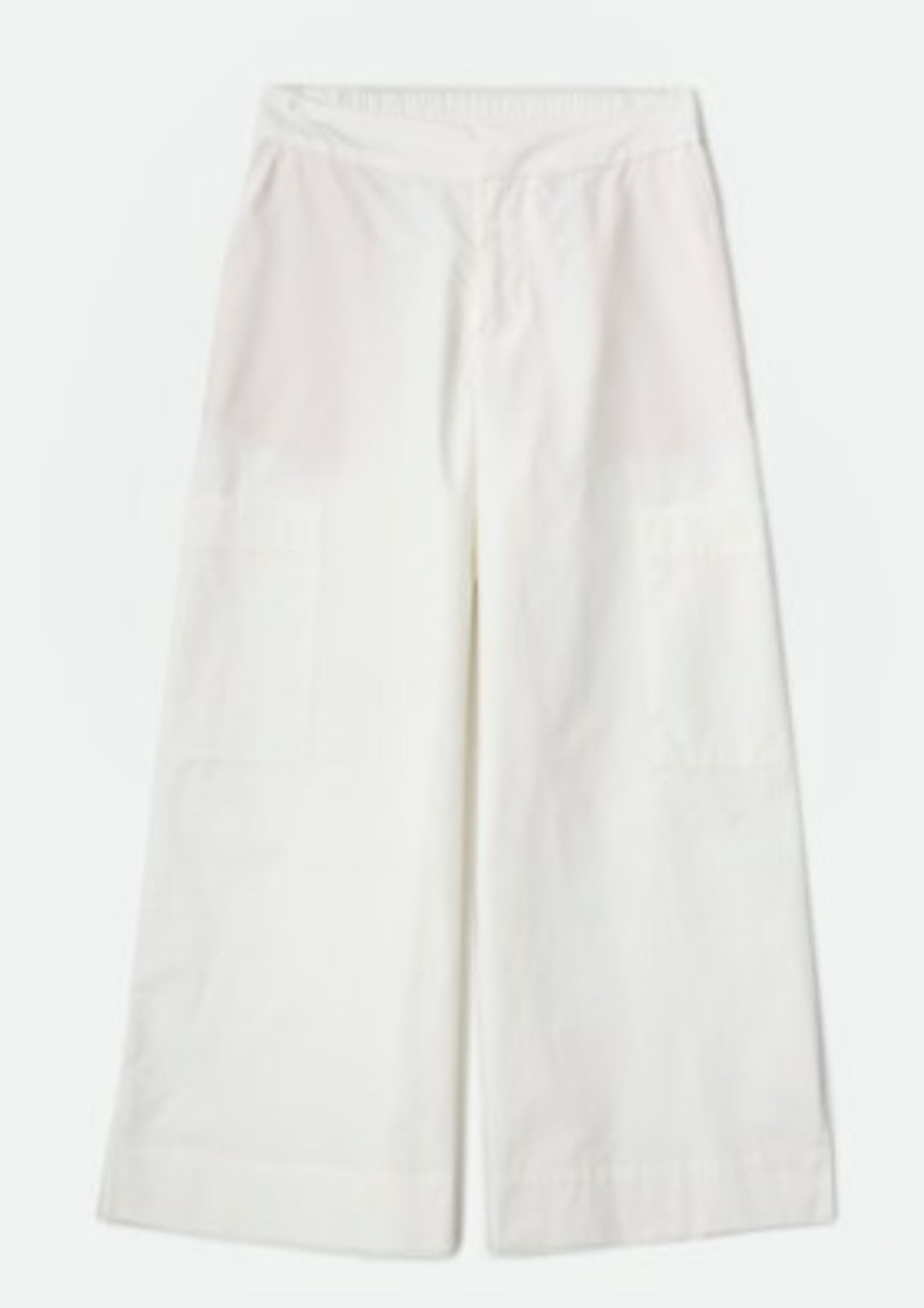 Yerse - Popelin Culotte Pants - Ecru