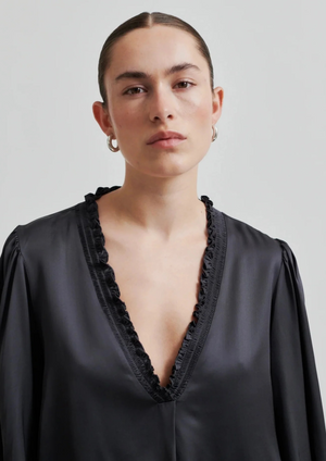 Second Female Bardi Silky Blouse - Volcanic Ash