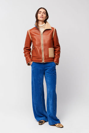 Aldo Martins - Munia reversible faux leather shearling bomber