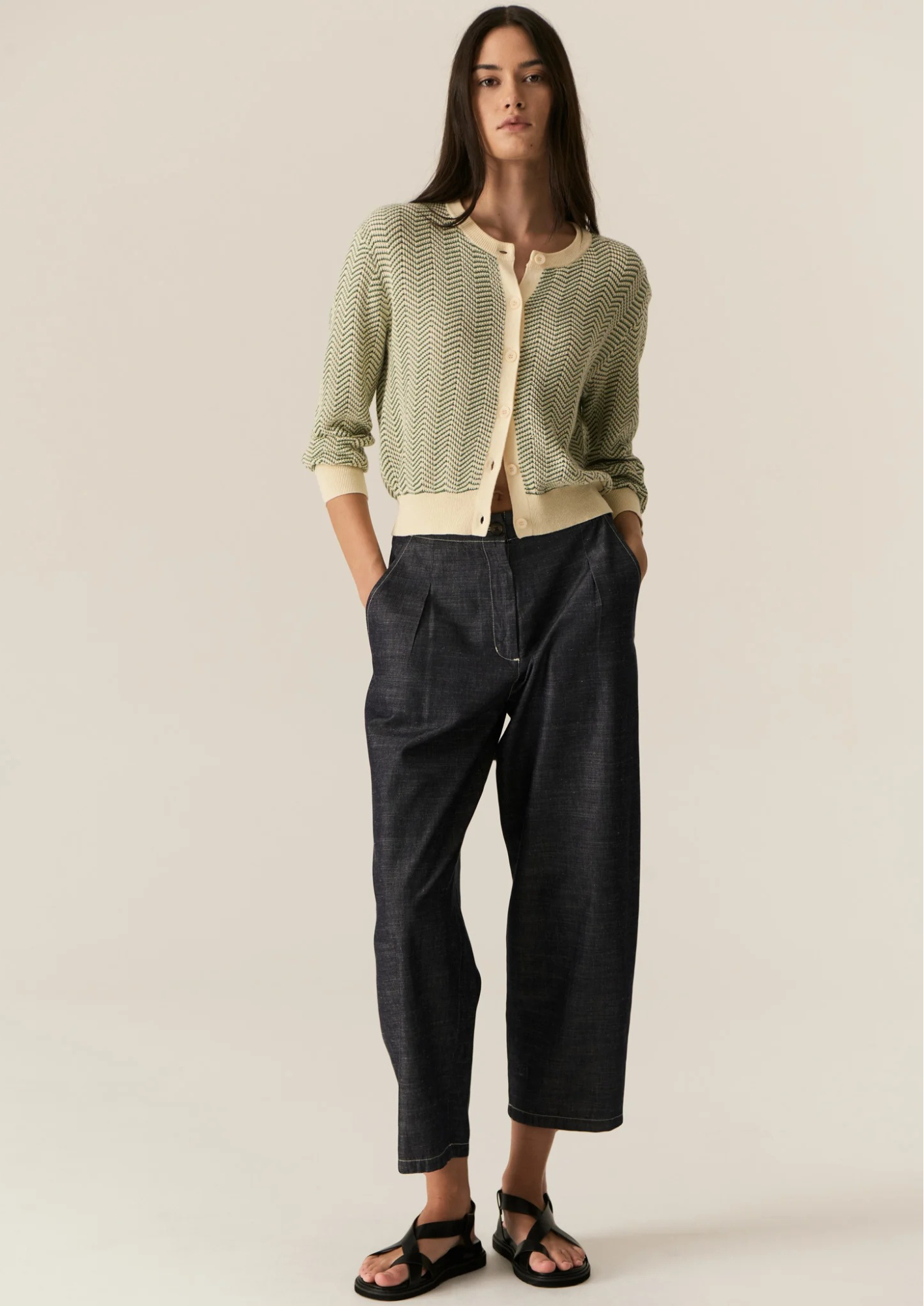 POL Avrid Pant - Chambray