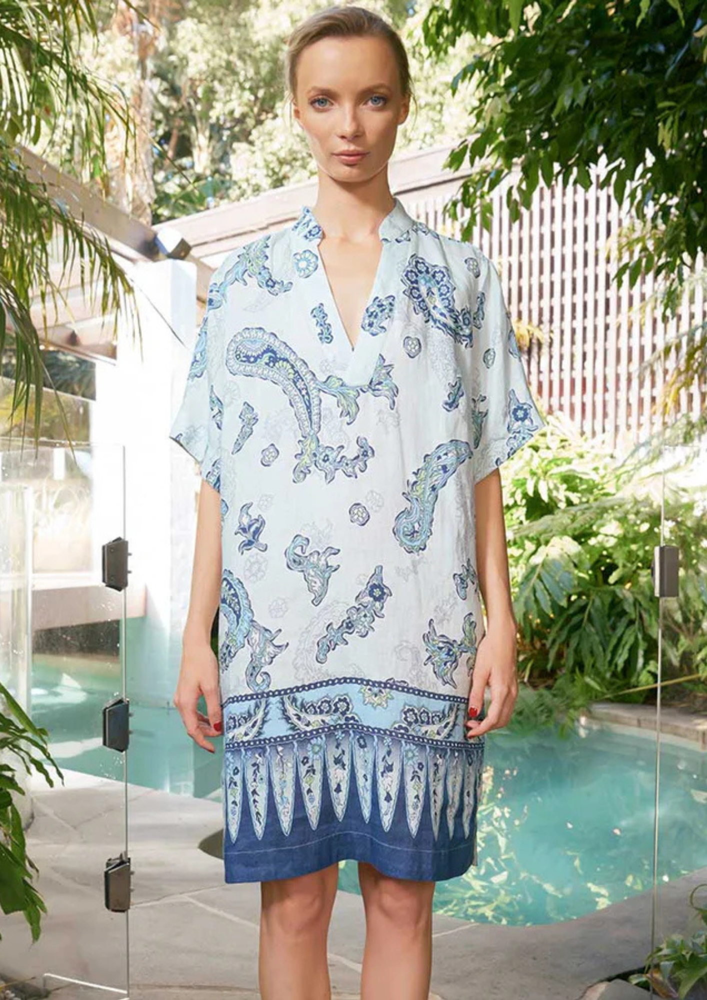 The Dreamer Label - Lucia Woodstock Dress - Ocean