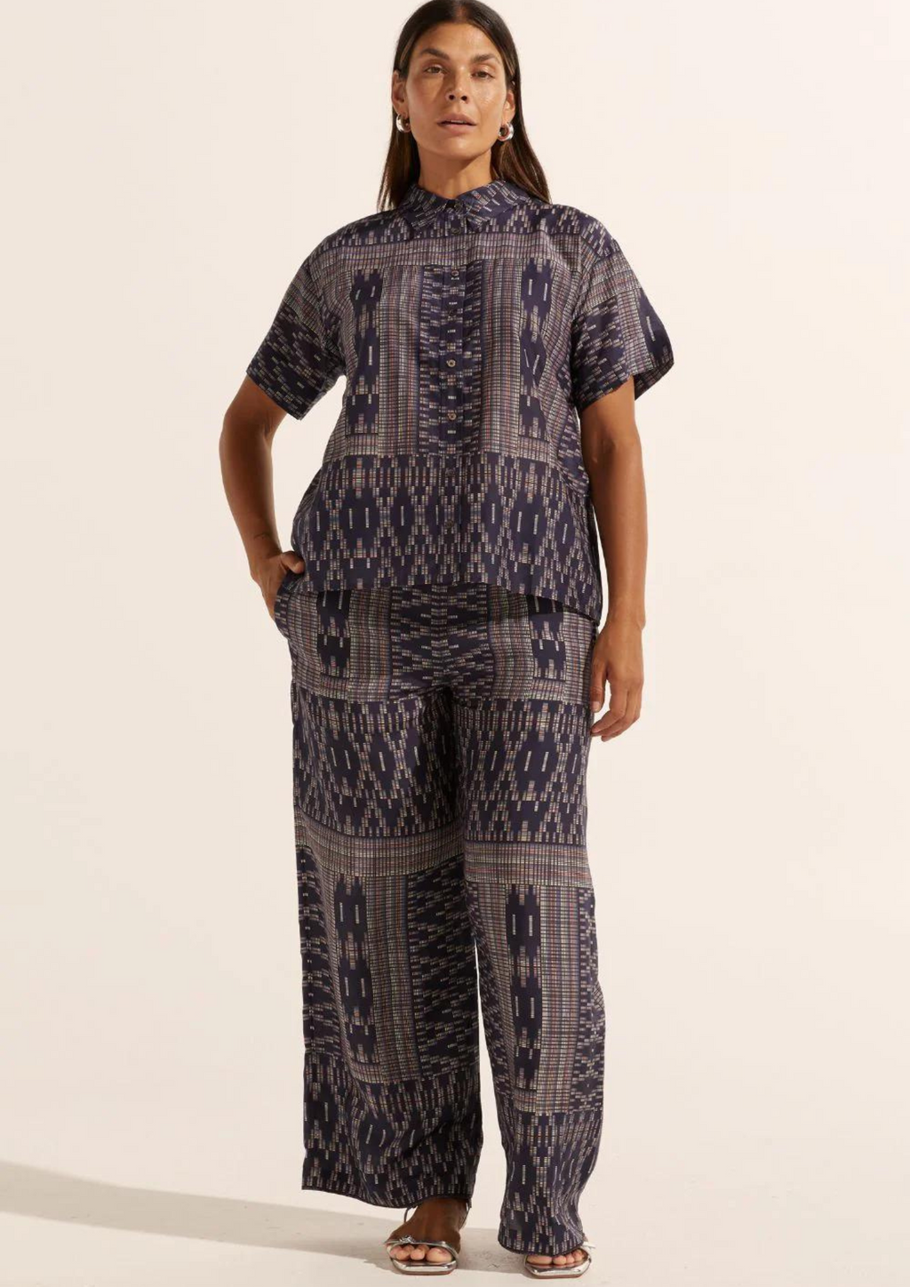 Zoe Kratzmann Breeze Pant - Midnight Aztec