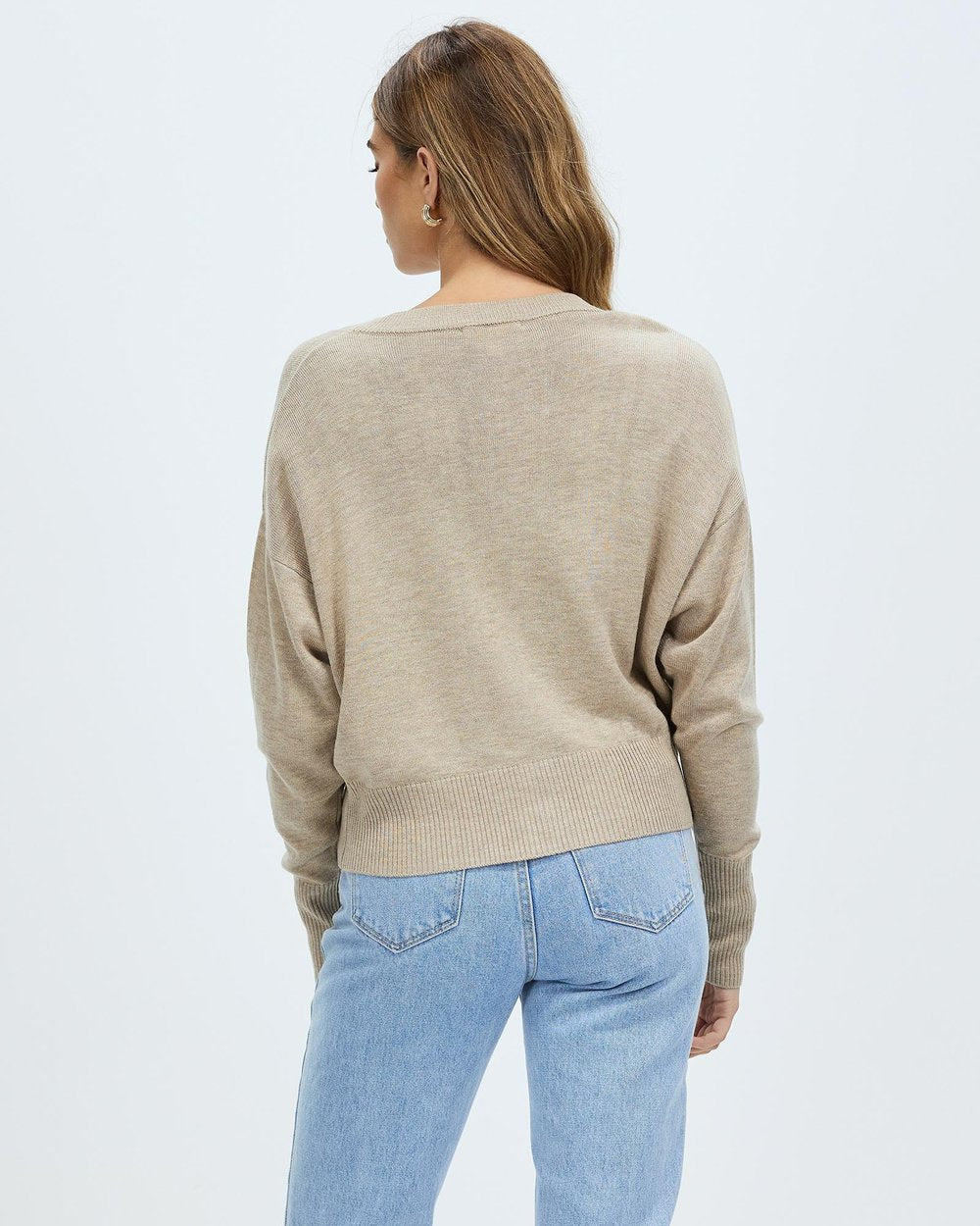 WHITE By FTL Dacey Cardigan - Oatmeal