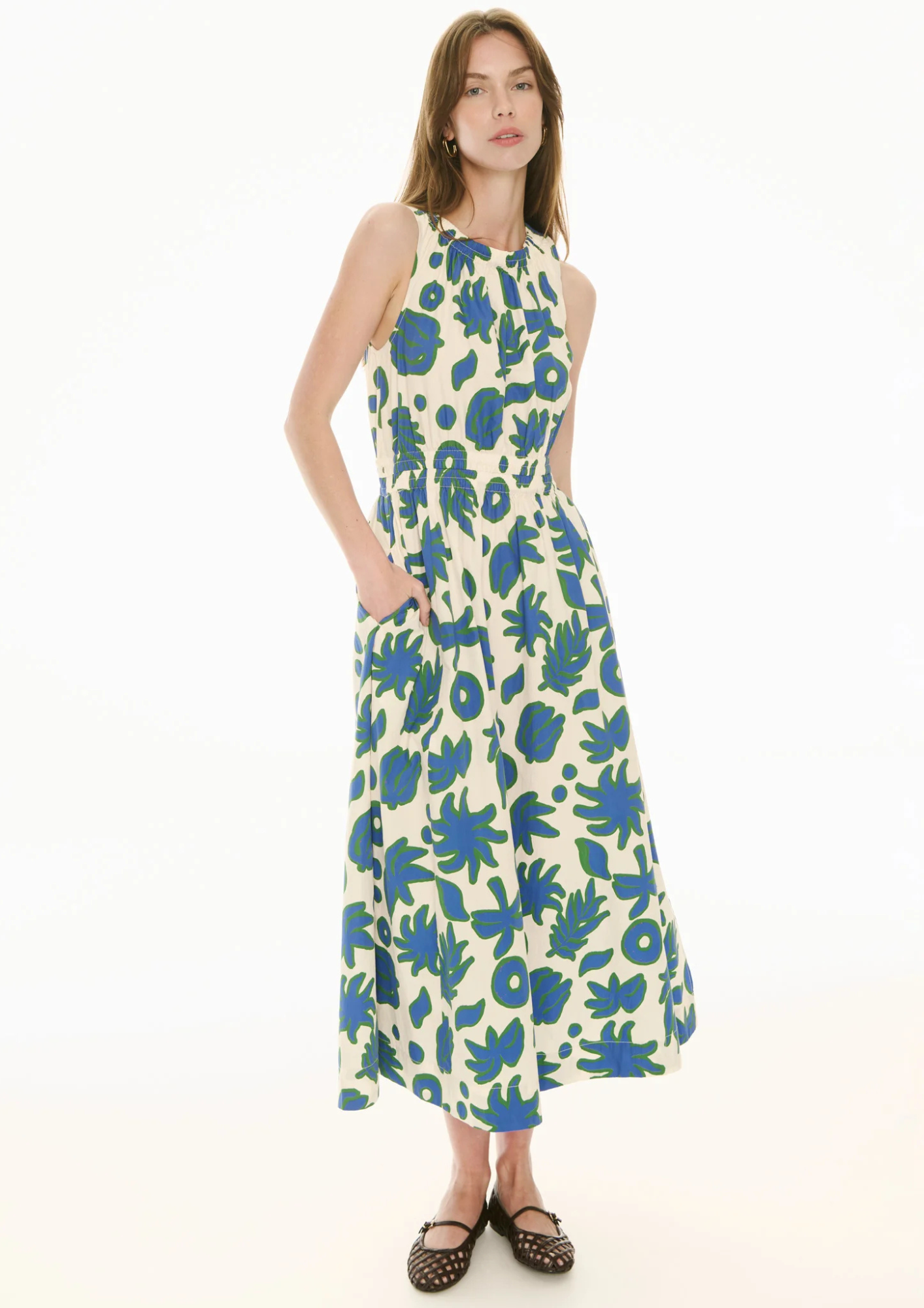 POL Clothing Jaine Tank Dress - Donut Palm