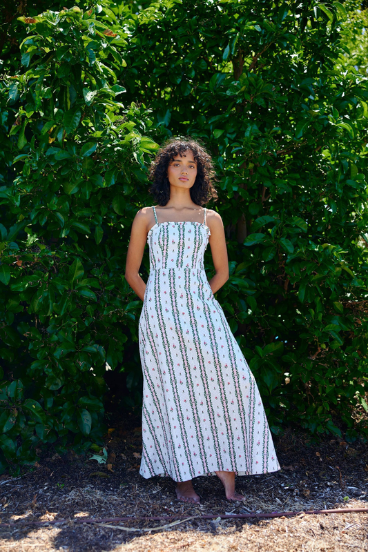 Aston Studio - Molly Dress - Antique Rose Stripe