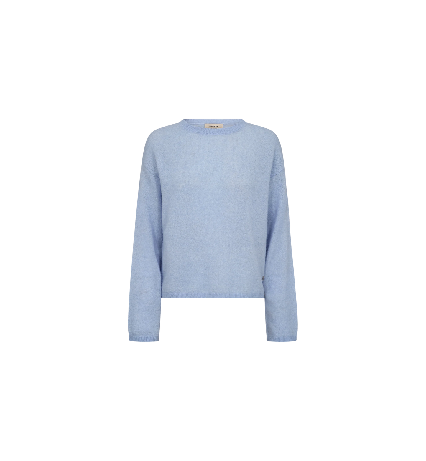 Mos Mosh MMMape O-neck Knit - Brunnera Blue