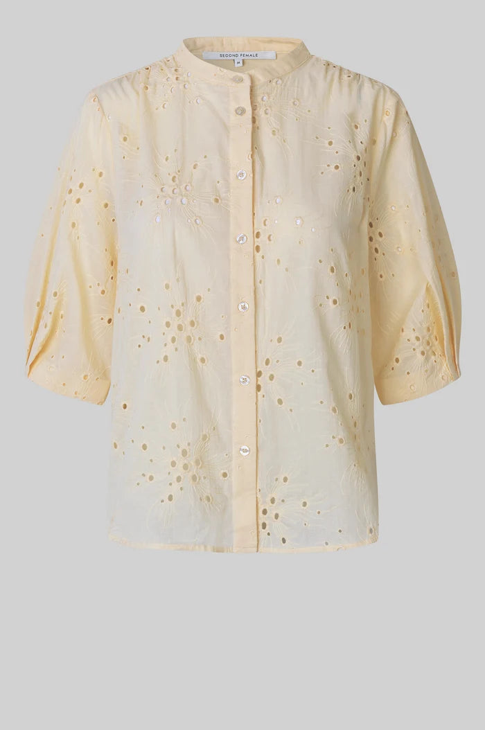 Second Female Cavana Shirt Alabaster Glea White