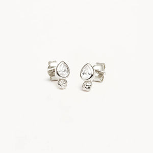 By Charlotte - Adore You Stud Earrings - Silver