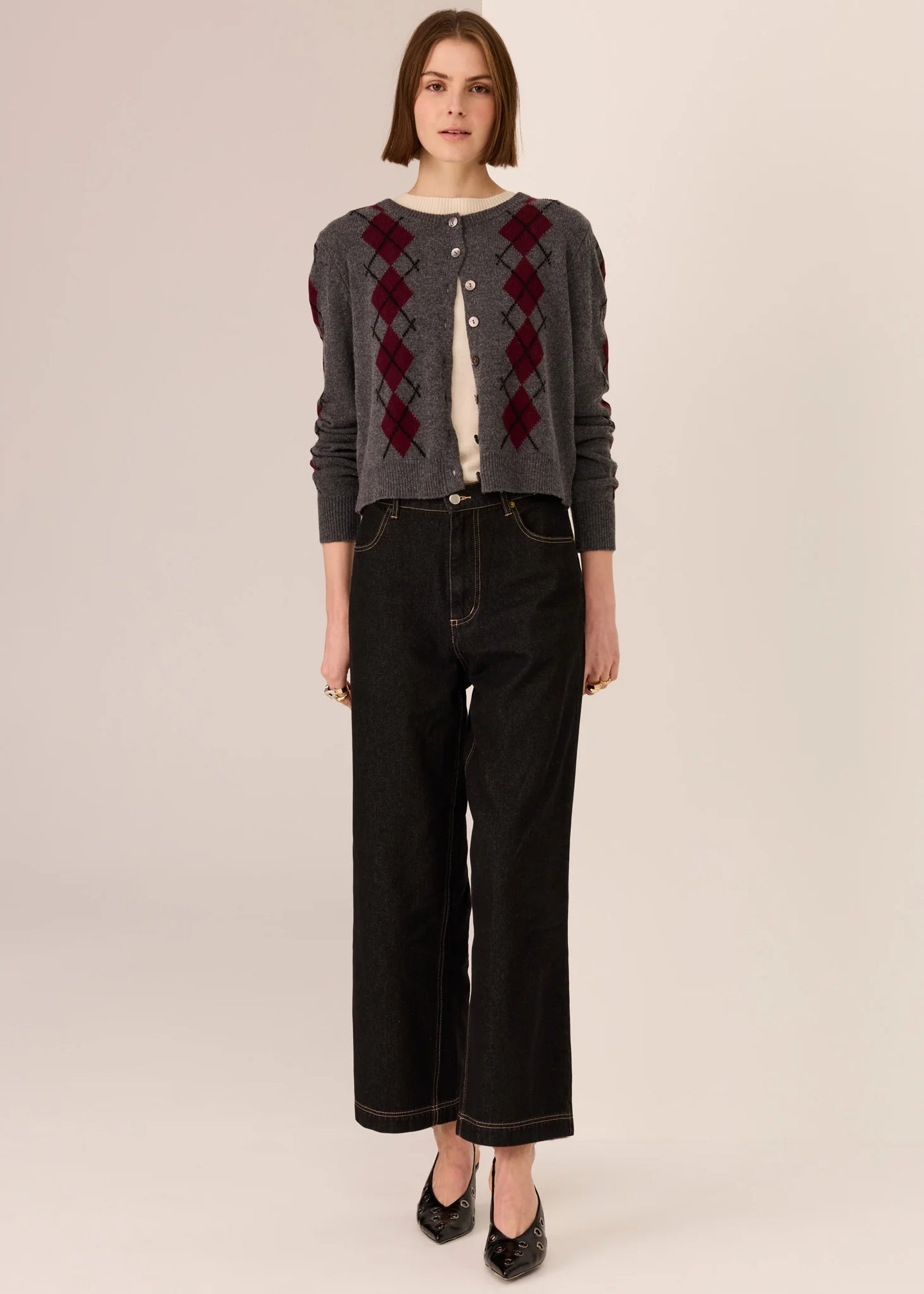 POL - Andie Crop Jean - Dark Wash