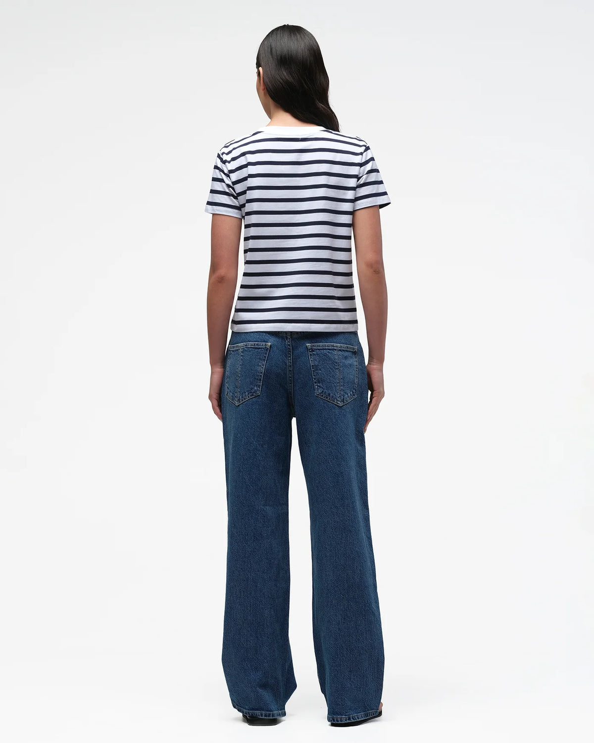 JACANDMOOKI - Alexa TShirt - Navy Stripe