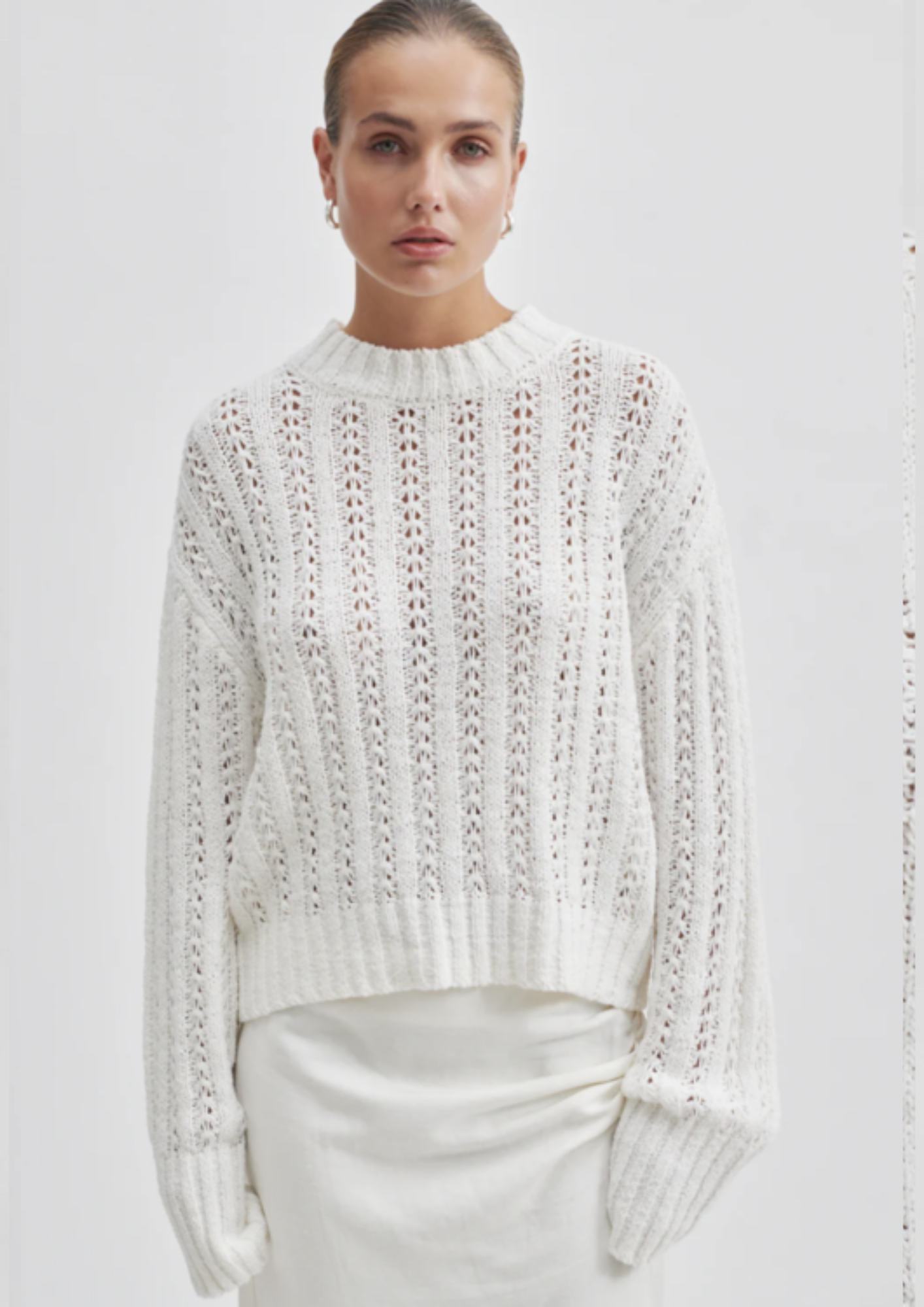 Second Female - Shefali Knit O-Neck White