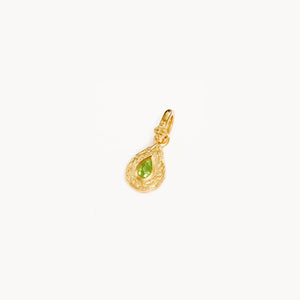 By Charlotte - With Love Birthstone Pendant - August (Soft Green)
