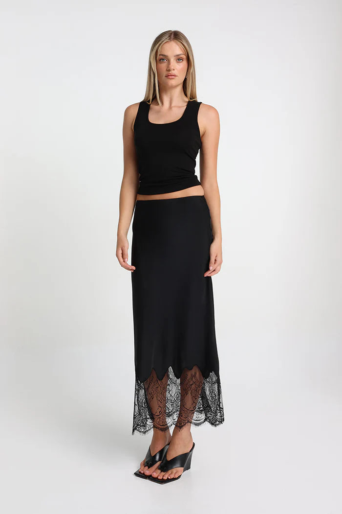 Madison Luella Black lace Skirt