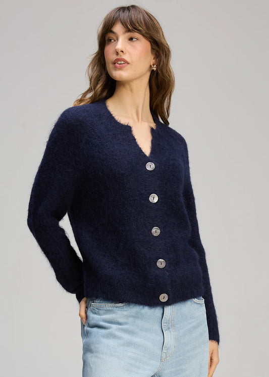 Zaket & Plover ZP8109 Alpaca Cardigan - Midnight