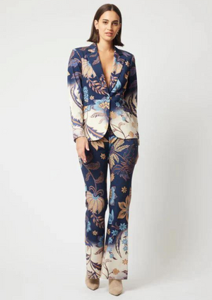 Once Was Venus Ponte Blazer - Lotus Flower