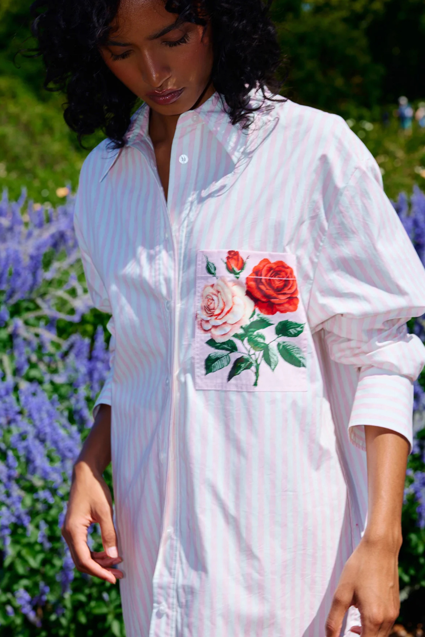 Aston Studio - Buddy Shirt - Baby Rose Stripe