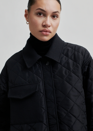 Second Female Becca Collar Coat - Black