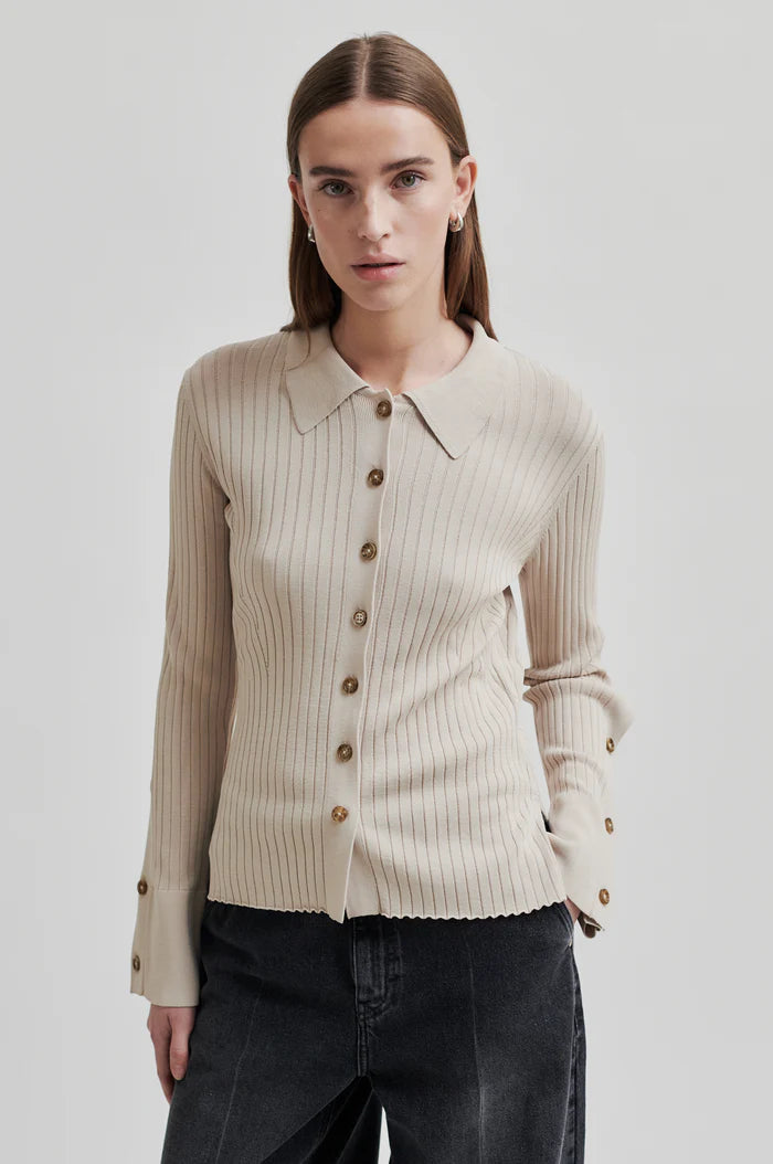 Second Female Jakarta Shirt Seyle Cardigan - Brazilian Sand