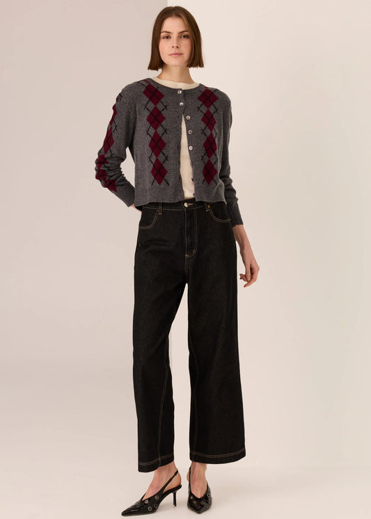 POL - Andie Crop Jean - Dark Wash