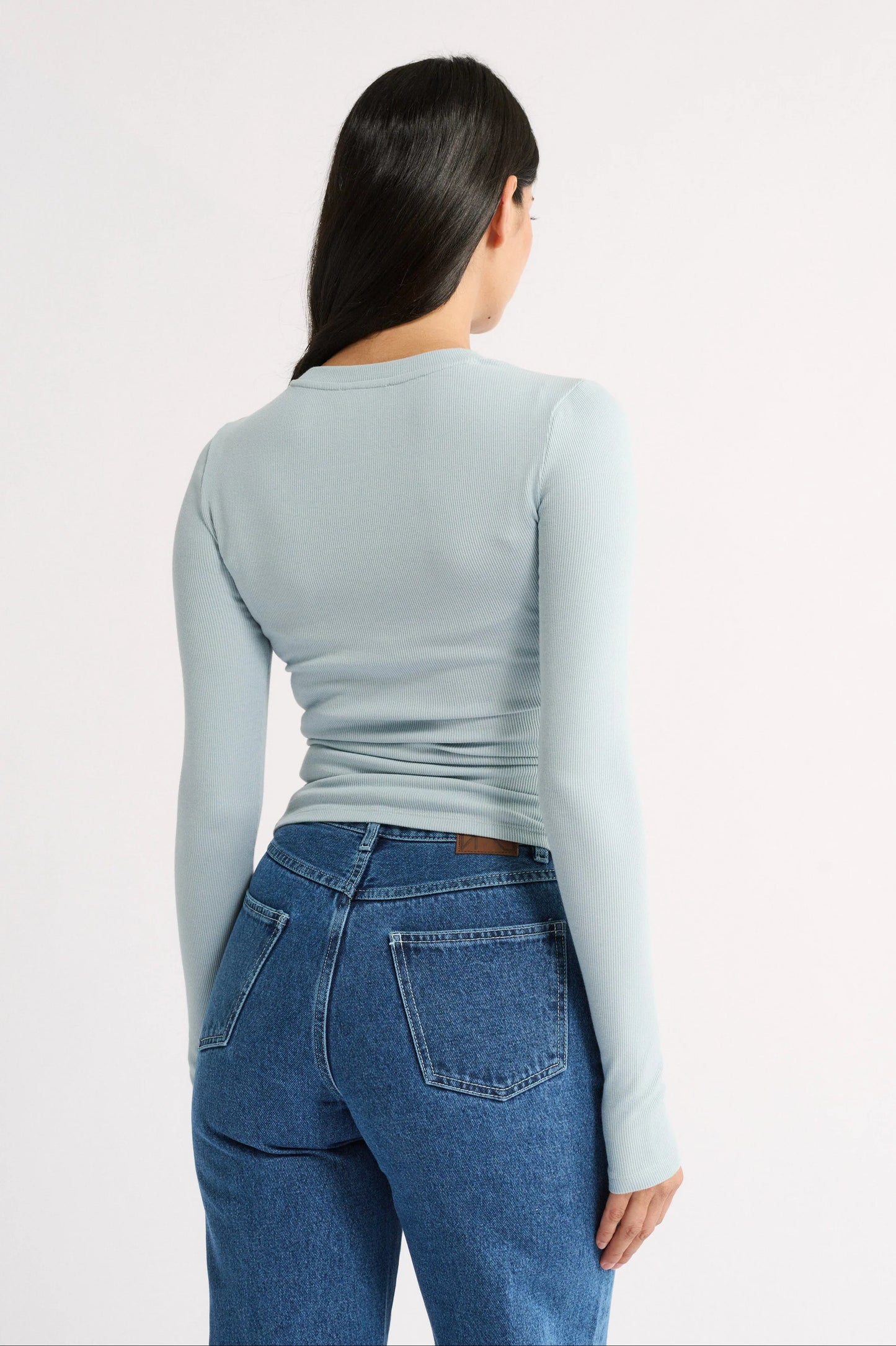 PRIMI Carina Long Sleeve Top - Stone Blue