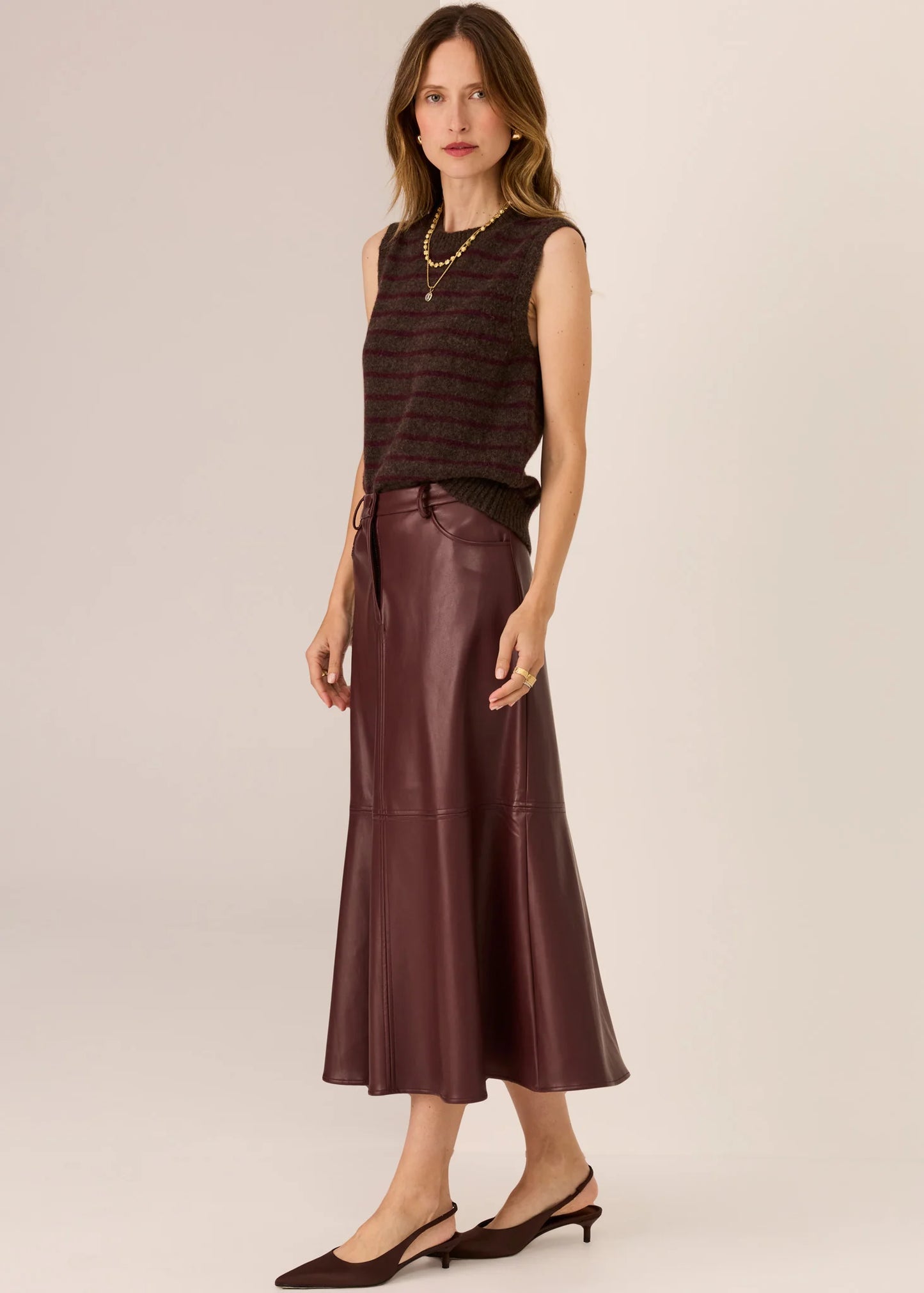 POL - Hugo Skirt - Merlot