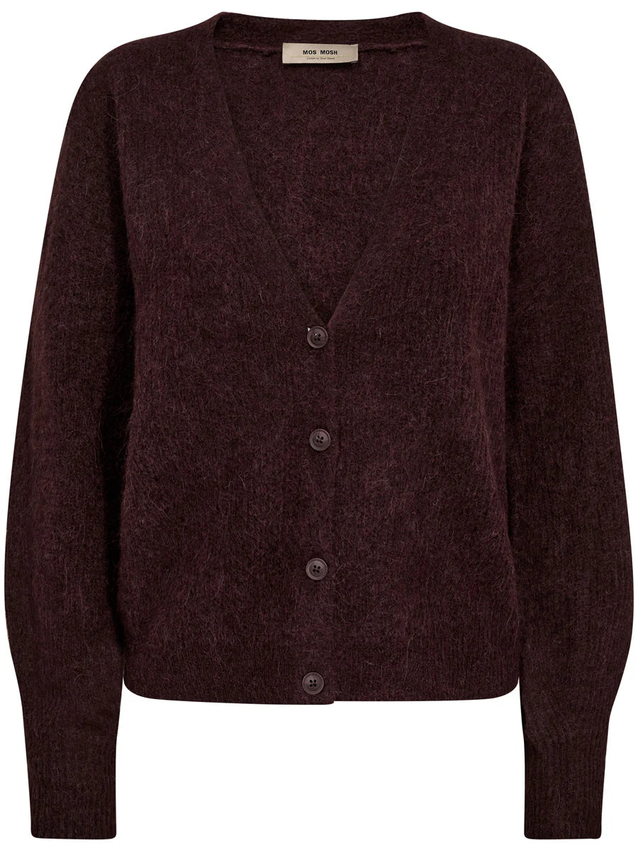 Mos Mosh Thora V-neck Cardigan - Fudge