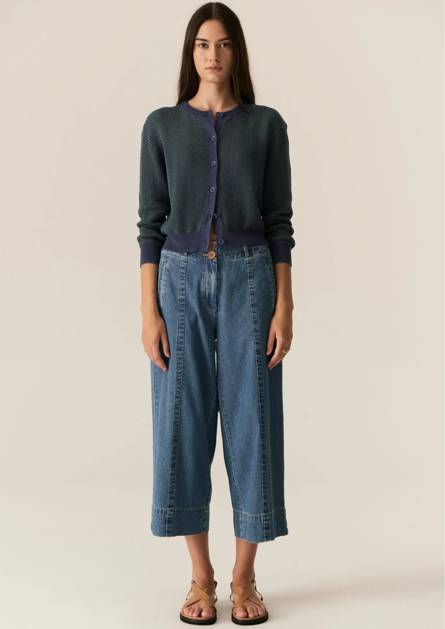 POL Carsen Crop Pant - Light Wash