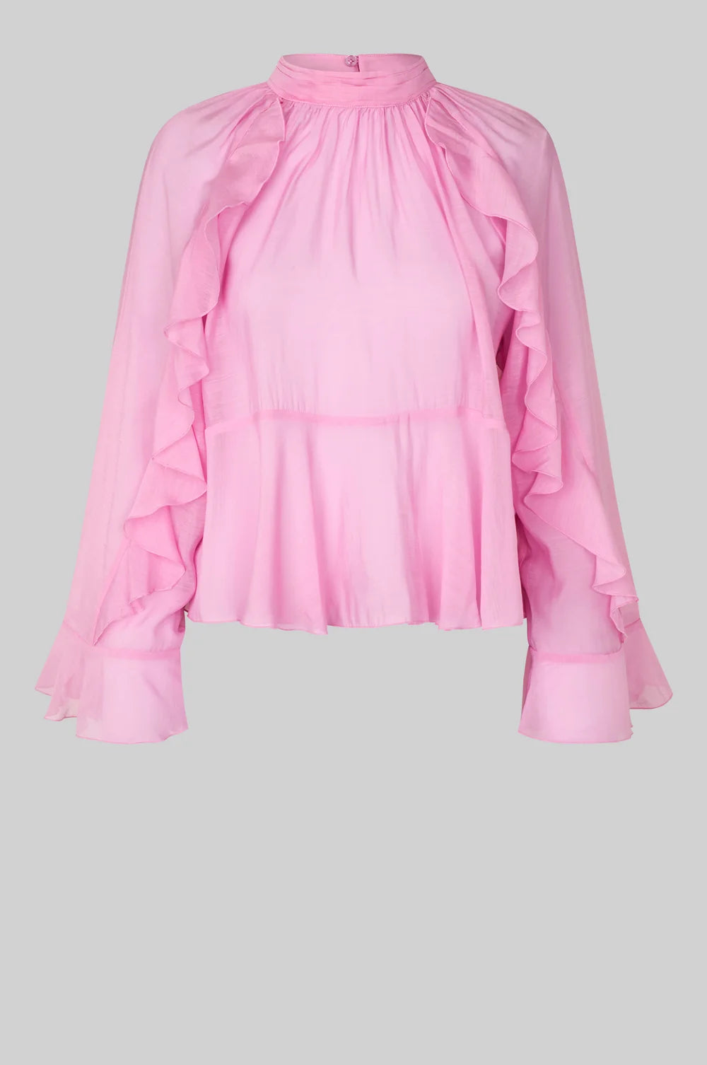 Second Female Naje Frill Blouse lilac Chiffon