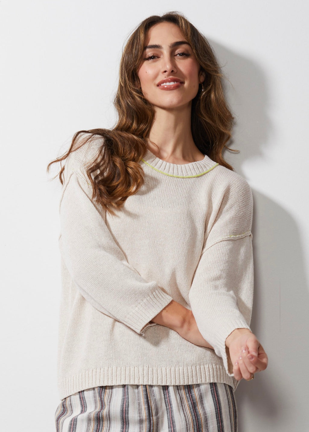 LC Chunky Linen Top - Linen