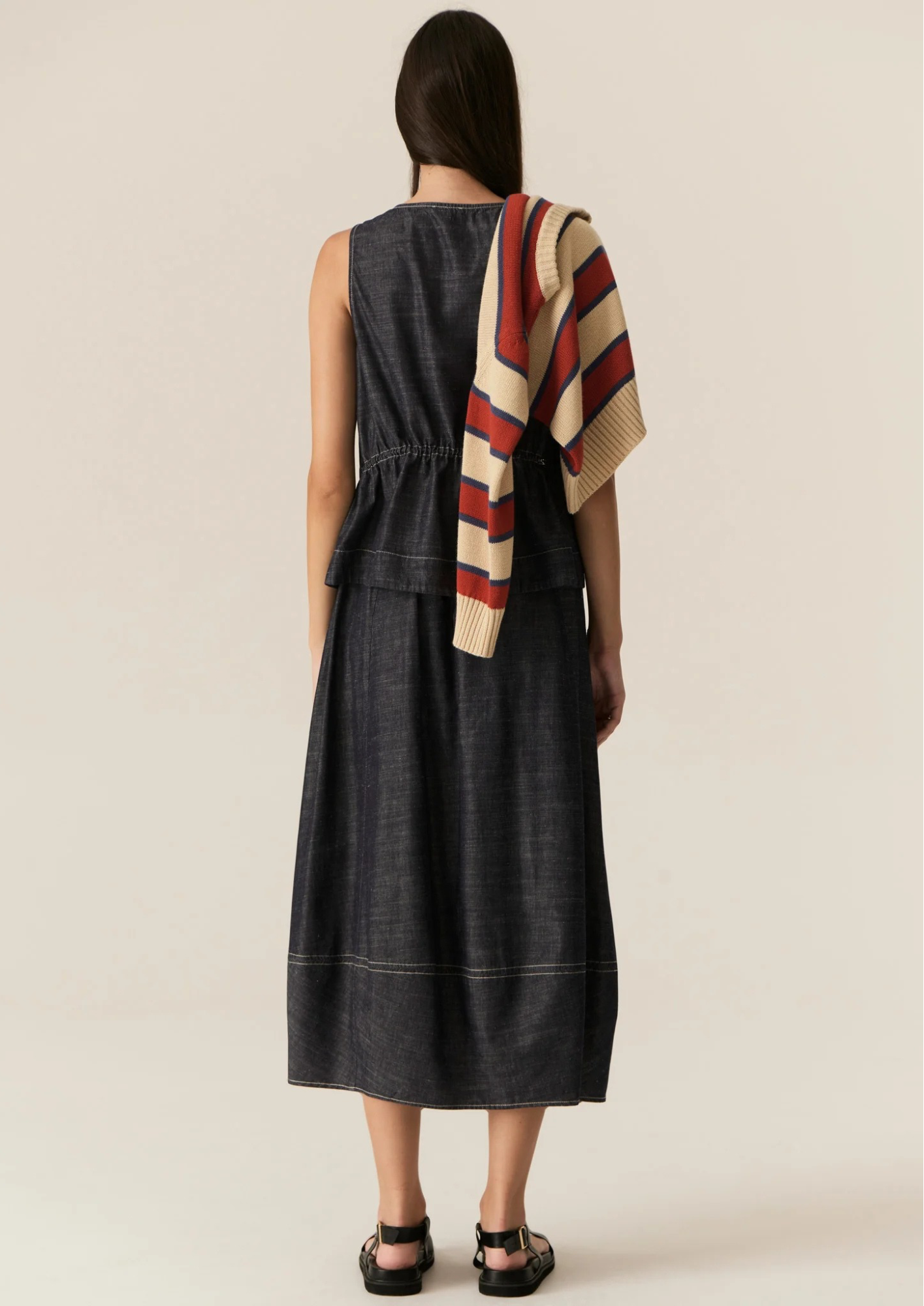 POL Avrid Skirt - Chambray