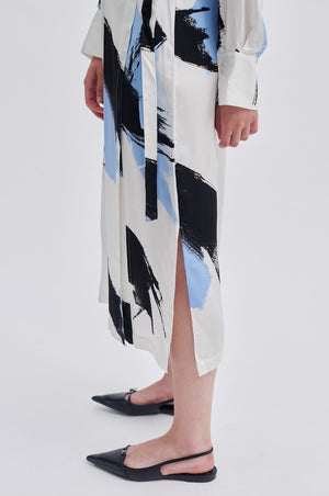 Second Female Graphic Print Wrap Dress - Open Air