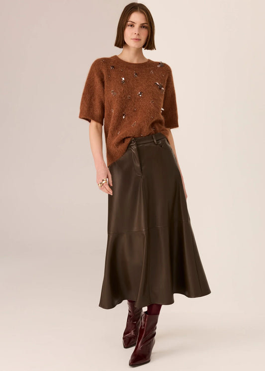POL - Haviland Beaded Tee - Toffee