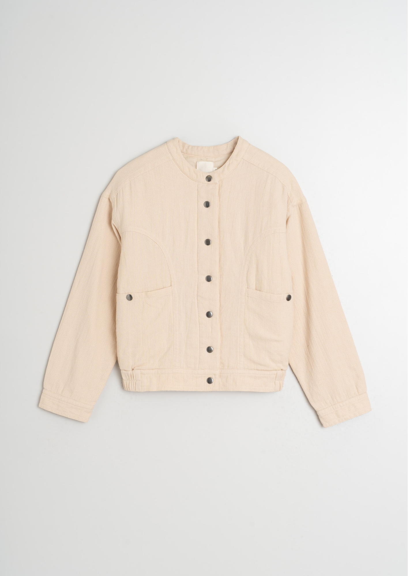 Indi & Cold Panama Crudo Organic Cotton Bomber Jacket