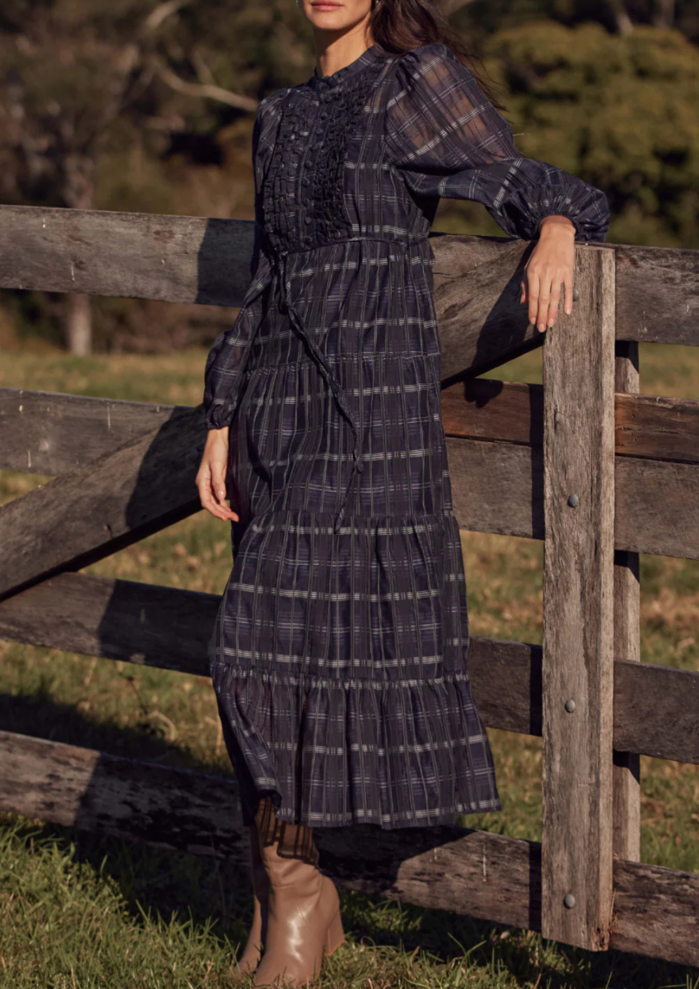 Zoe Kratzmann Zeal Dress - Ink Black Check