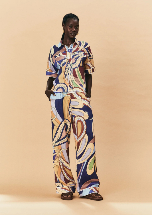 La Maise Dijon Pant - Paisley Print