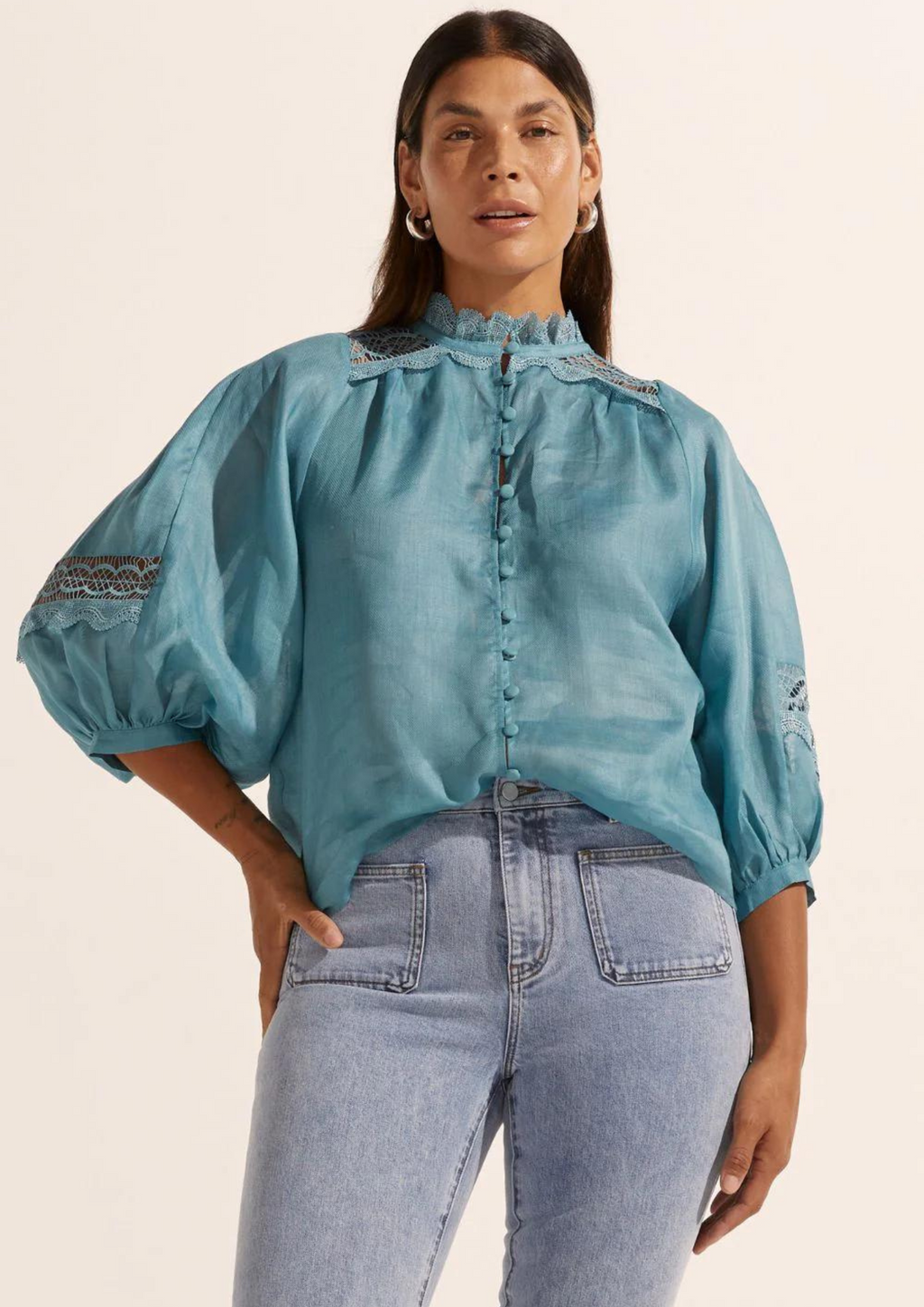 Zoe Kratzmann Quell Top - SeaBlue