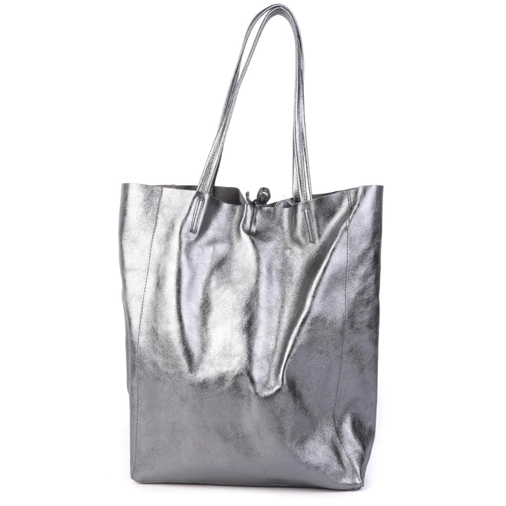 Maison Fanli - Large Tote Bag Metallic Grey
