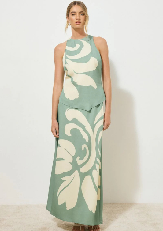 MON RENN Vestige Top - Jade Floral