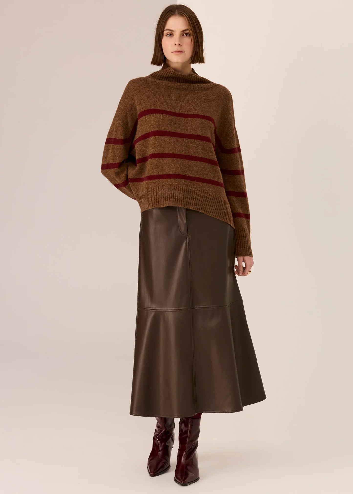 POL - Astor Stripe Knit - Toffee Stripe